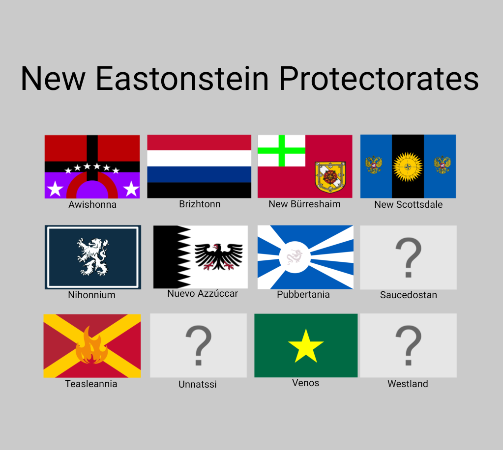 Protectorate Flags of New Eastonstein